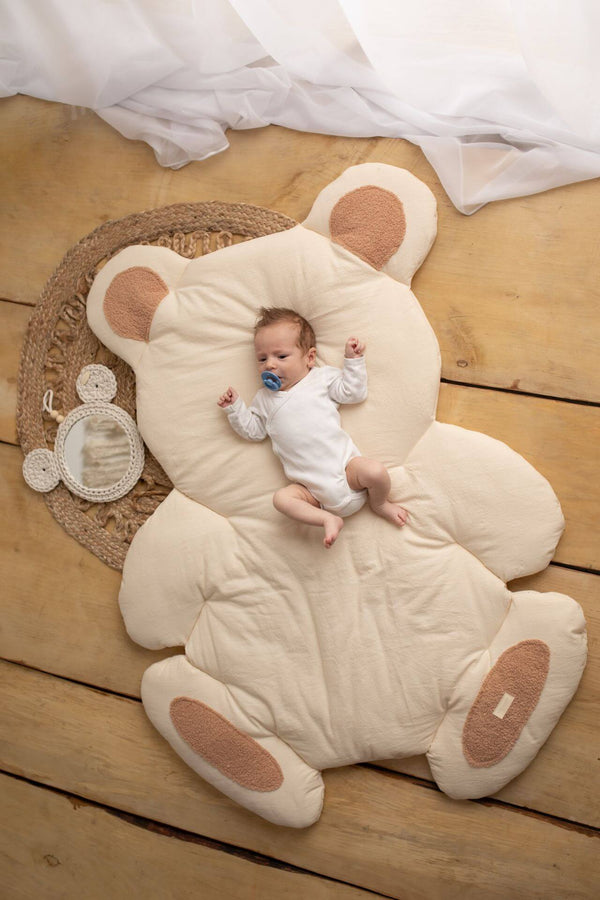 Large Floor Playmat Bear - Cotton Vanilla