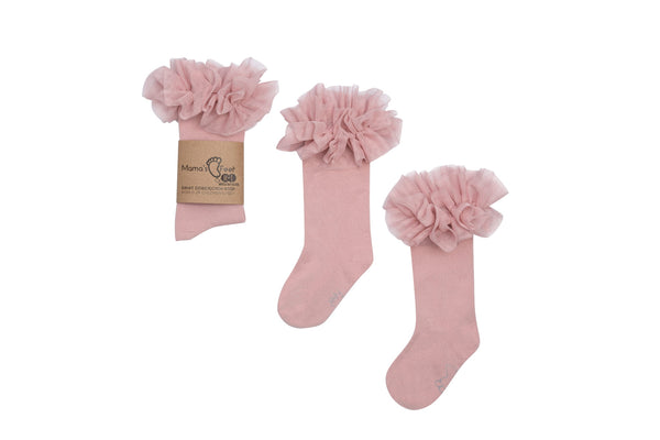 Mama's Feet Children's Knee-High Socks - Tutu | Dirty Pink