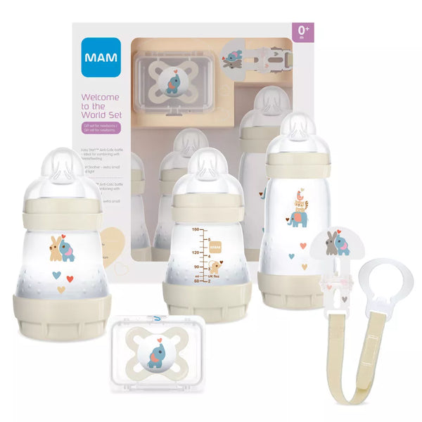 MAM Welcome to the World Newborn Feed & Soothe Gift Set (3 variants)