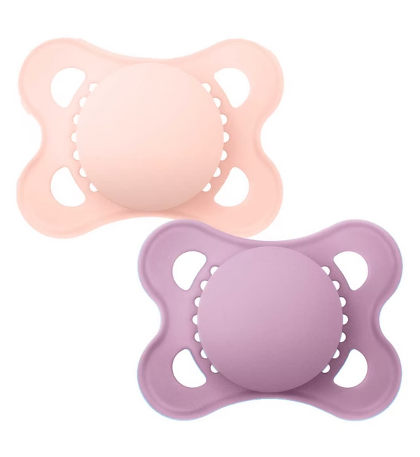 MAM Newborn Original Soother 2 Pack 0+M - Colours of Nature - Pink