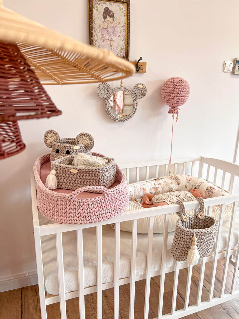 Baby girl sale nursery storage baskets