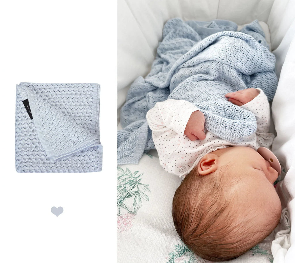 Swaddle with top cellular blanket