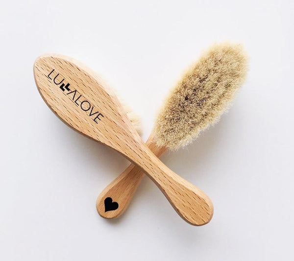 Lullalove Natural Baby Hairbrushes (set of 2)
