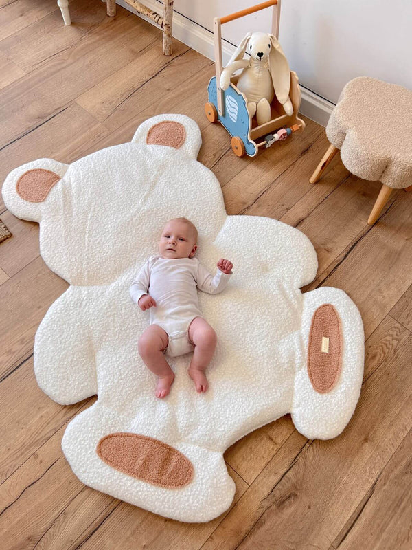 Large Floor Playmat Bear - Boucle Cream