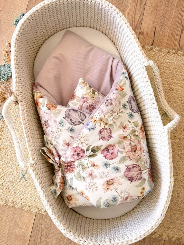 Newborn Baby Swaddle Blanket - The Flower Garden
